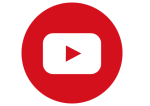 YouTube graphic logo of a "play" button